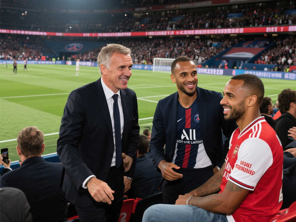 星光熠熠!德尚与托尼-帕克亲临现场见证巴黎对阵阿森纳 星光熠熠!德尚与托尼-帕克亲临现场见证巴黎对阵阿森纳